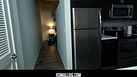 xsmall sis - hot big booty girl harley jade in blowjob and deepthroat?