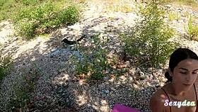 Provocative pov romp ripples at lake