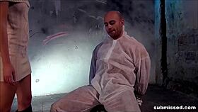 big cock gettin wanked by femdom till cum