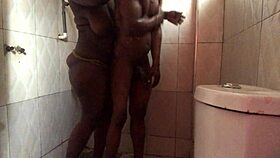 Enjoying The Bathroom With Curvy Beauty.