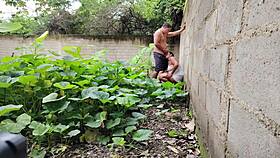 Almost caught fucking Mexican neighbor outdoors