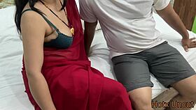 indian milf divya fucks her husband's friend with shaved pussy