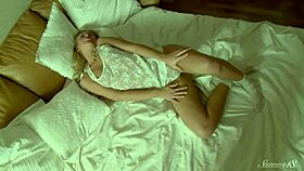 why is horny blonde taida v polishing her pink pearl with a vibrator?