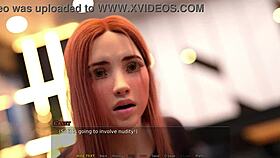 redhead plays caseys fall part 2 outdoors