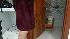 asian babe gets oiled and fucked backstage