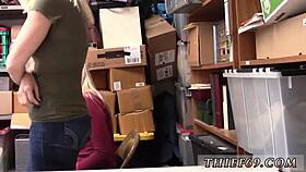 police officer detains suspects