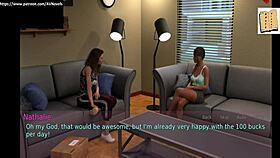 Wife plays game with mature lady