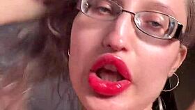 big lips long tongue lipstick dirty talking cuckjoi