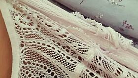 she explores her big wet hairy pussy in masturbation, craving a monster cock fantasy