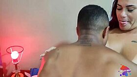 Curvy amateur calls for passionate fuck, drives him wild with blowjob and huge cock.