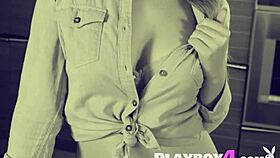 Petite Natural Milf Reveals Body In Striptease