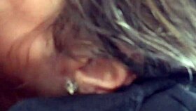 Deepthroat swallow in car