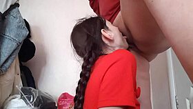 My teacher seduced me and made me kiss her passionately.