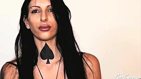 analeya dark brunette enjoys intense activities with sexy charm