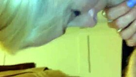 Whore milf sucks friend's big cock