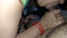 The young girl sucked his dick hard before they fucked passionately