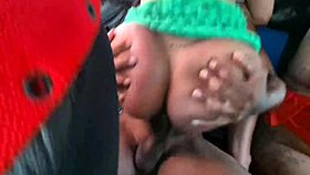 no money for uber, we paid with our tight emo pussies and natural tits in the car