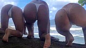 ol� somos as peludinhas fodendo na praia