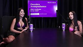 Morena Shows Her Beautiful Tits After Saying She Has A Tight Pussy And Loves Blowjobs - Didy Reis Watch On Sheer Red