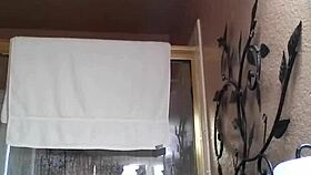 shower time turns into amateur asian masturbation session