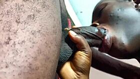 Black pussy test with monster cock