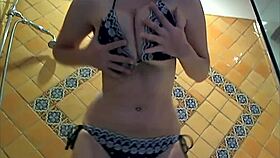 JELENA JENSEN BOLDLY SOAPS UP TUSHIE DURING SHOWER IN JACUZZI