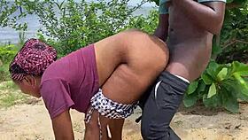 Wild emotions surge during crazy outdoor fuck in Lagos lagoon