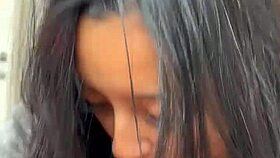 Hot Venezuelan tempts with monster cock sucking