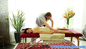 massaged babe doggystyled on all fours