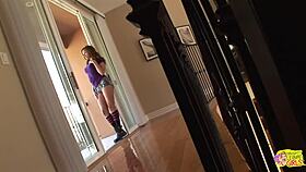 brunette and blonde besties have sex