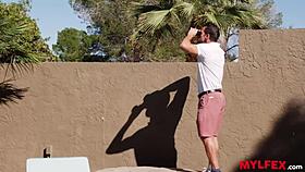 Peeping The Next Door Milf