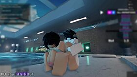 did being alone in the indoor pool with a shy girl turn into rough fuck sex?
