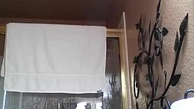 shower time turns into amateur asian masturbation session