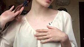 she took off her underwear on camera and showed a smooth pussy