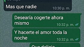 caliento a mi novia por whatsapp y me termina dando un par de sentones