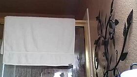 shower time turns into amateur asian masturbation session