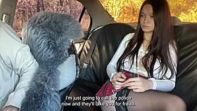 Young Babe Felt Excited Cheating Taxi Driver