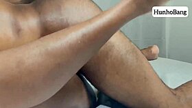 horny ebony woman gets freaky black fuck