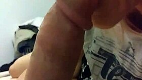 Whore milf sucks friend's big cock