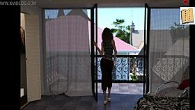 Wife plays game with mature lady