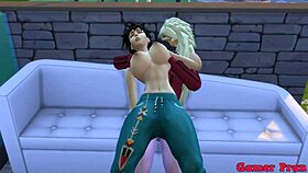 hinata and friends play strip game, madara teases videl, unexpected cum shower happens