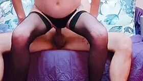 Fuck me deep and hard in stockings on my knees