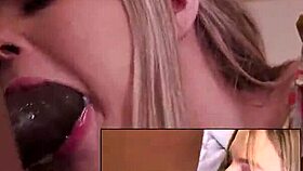 Ray Black provocatively gives petite 18+ blonde girl Coco Lovelock a big black dicking