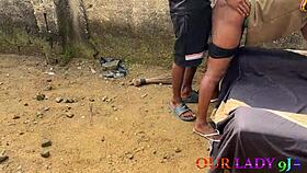 Naughty Ugandan Girlfriend Gets Oiled Chair Sex On First Naija Visit