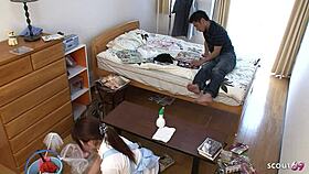 Jag lurade tonåring 18+ hembiträde till creampie knullande