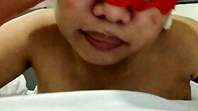 Chubby bliss, watch this busty beauty's daring dildo fun