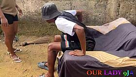 Naughty Ugandan Girlfriend Gets Oiled Chair Sex On First Naija Visit