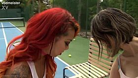 Two Sexy Tattooed Girls Swap Tennis For Taboo Lesbian Pussy Licking