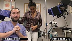 Doctor in Tampa gives freshman a mandatory hitachi orgasm backstage