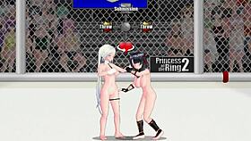 Natasha and Sayuri battle in the princess of the ring 2